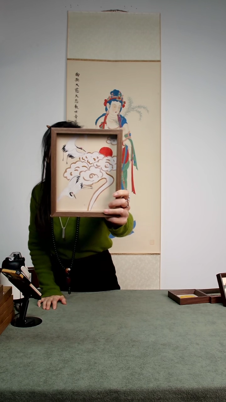 【闪购商品】国画H-仙鹤8寸手绘国画多样性