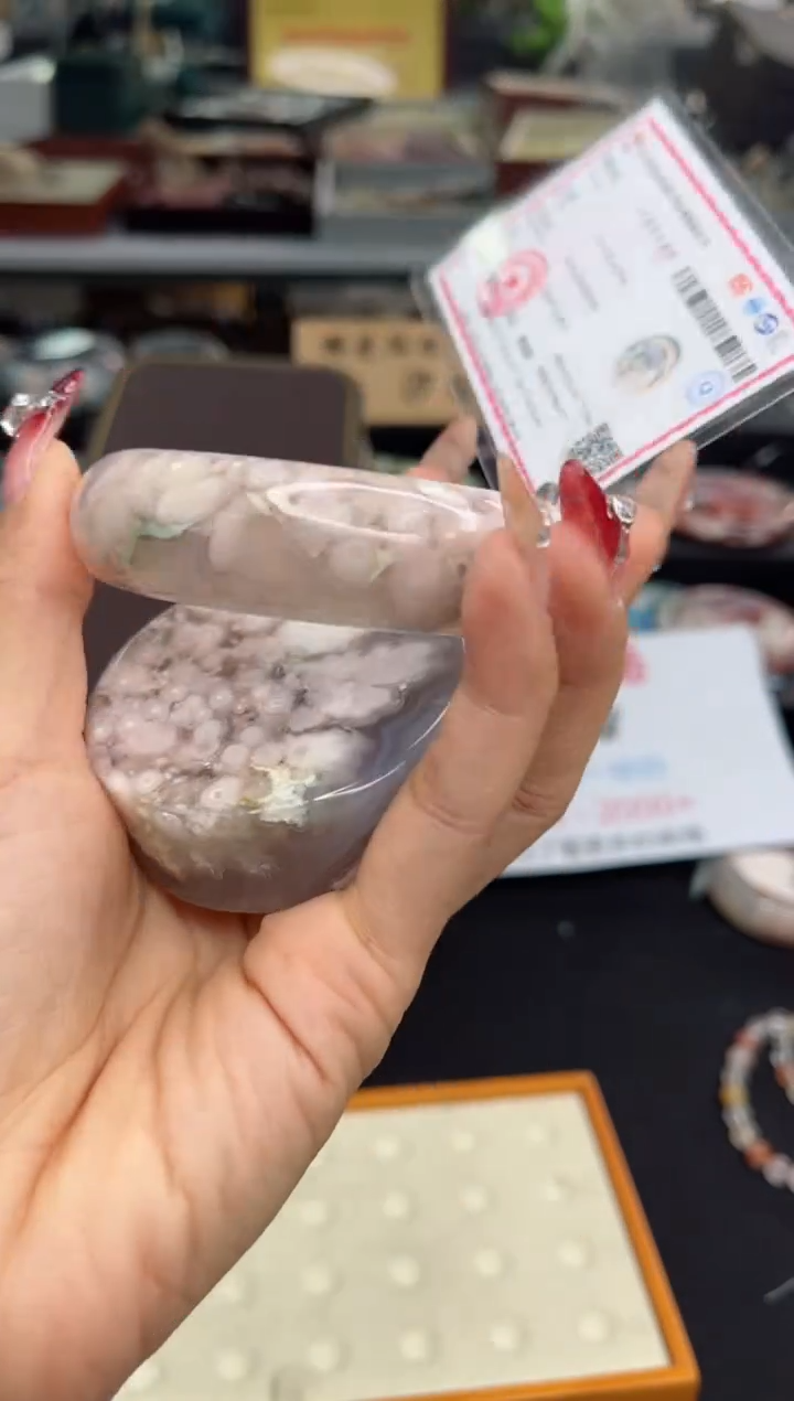 【闪购商品】石英质玉手镯未镶嵌60圈口（赠品镯心）3931289