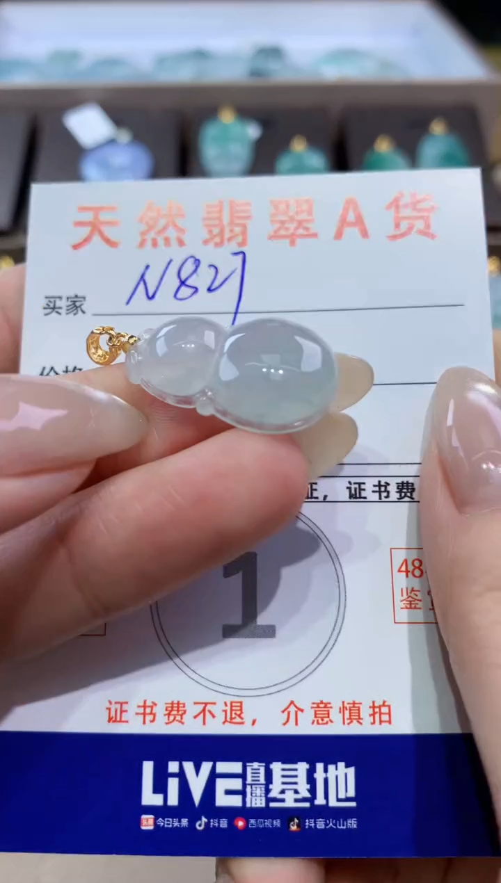 颈饰未镶嵌翡翠天然缅甸翡翠A货挂件 