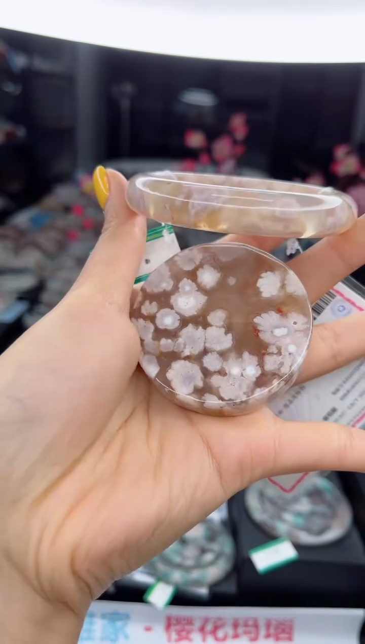 石英质玉未镶嵌手镯58圈口（赠送镯心）6507504