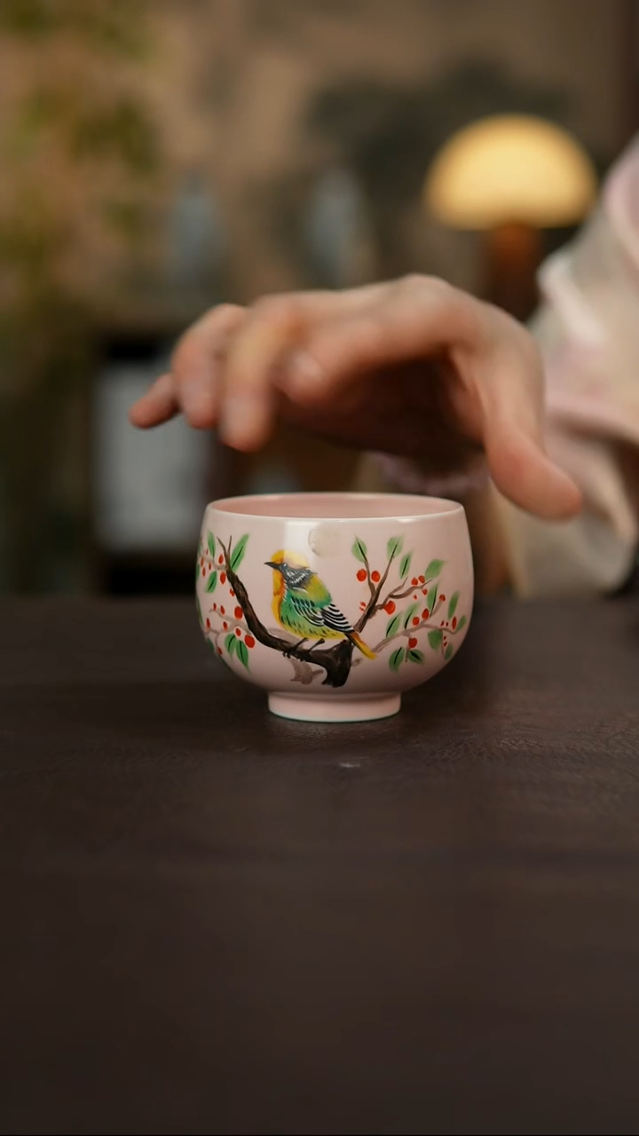 杯景德镇陶瓷杯碗柴烧多人