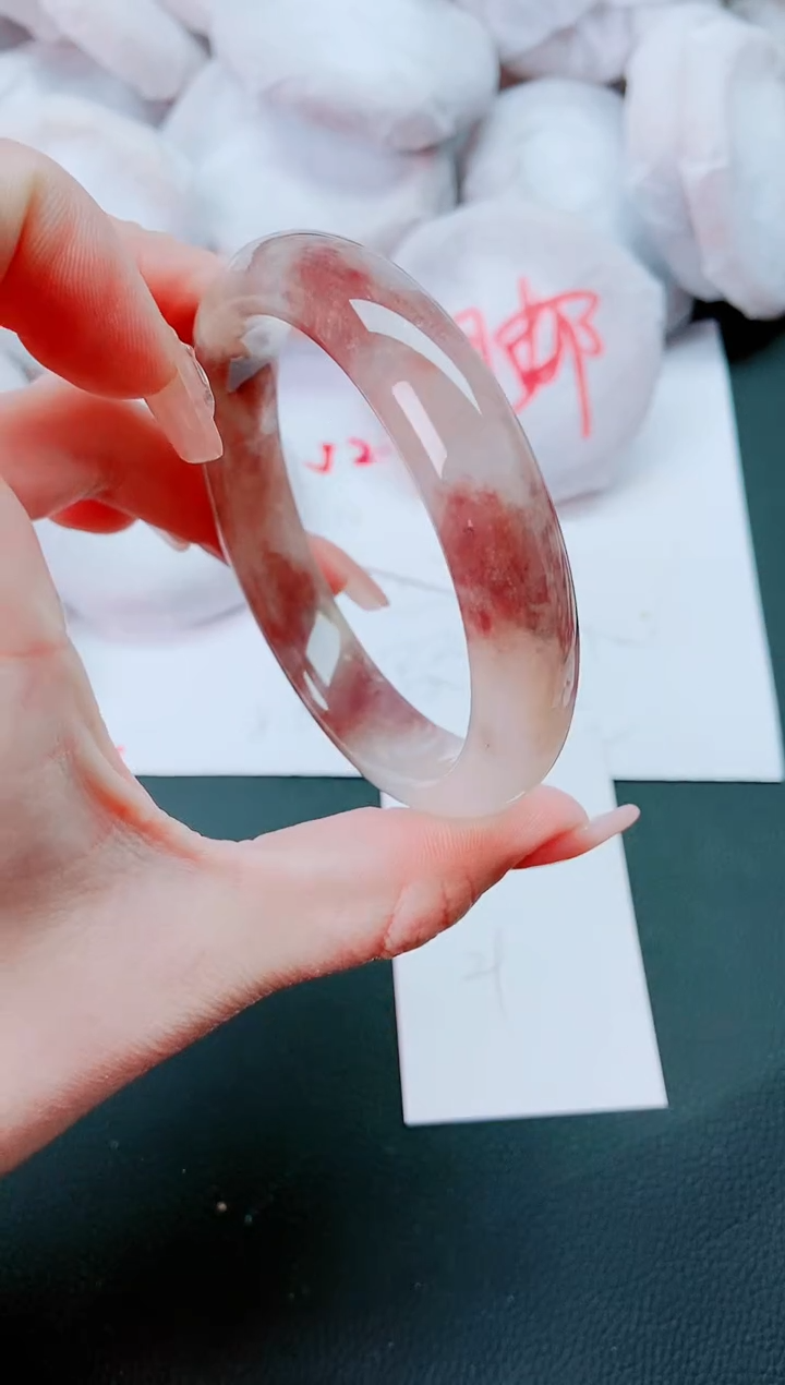 【闪购商品】石英质玉手镯未镶嵌J175-61-62