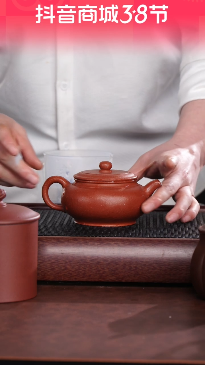 【闪购商品】紫砂茶杯粗砂线盖仿古壶@@CH01681
