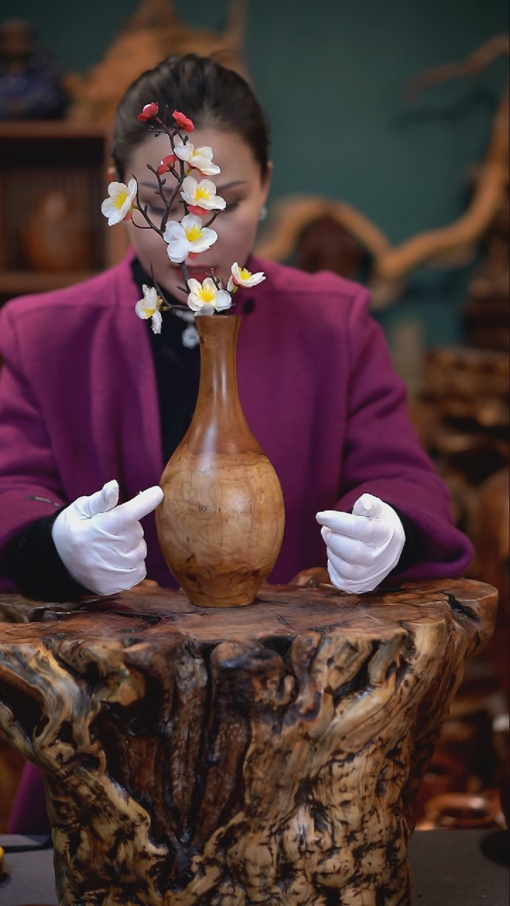 【闪购商品】枣木雷击枣木玉壶春