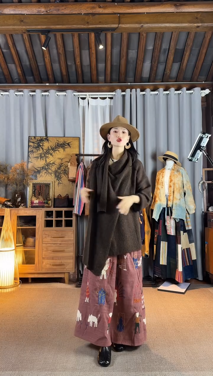 养****莲设计师款牦牛上衣