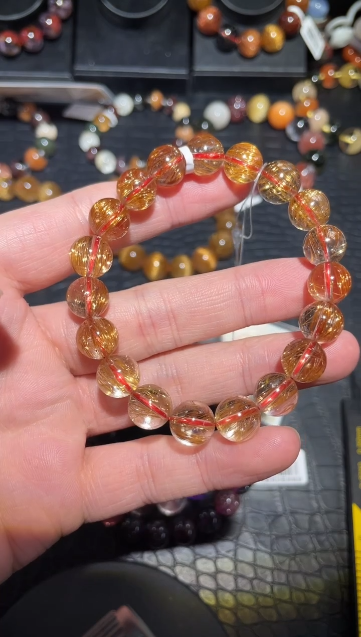 【闪购商品】水晶手链未镶嵌单圈发晶A10（多样性发其一）