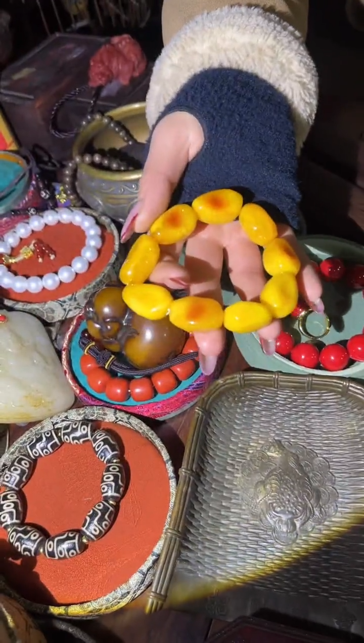 【闪购商品】蜜蜡手链未镶嵌81合合合合合合合合