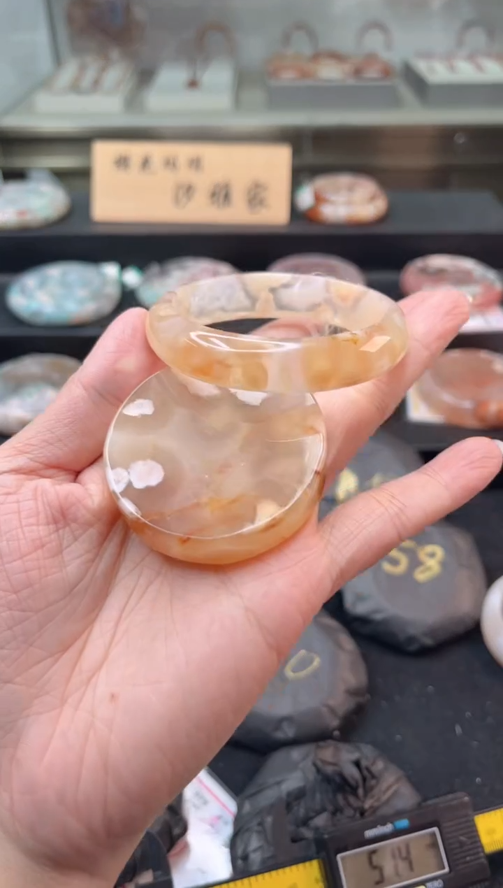 未镶嵌手镯石英质玉52圈口（赠品镯心）3358847