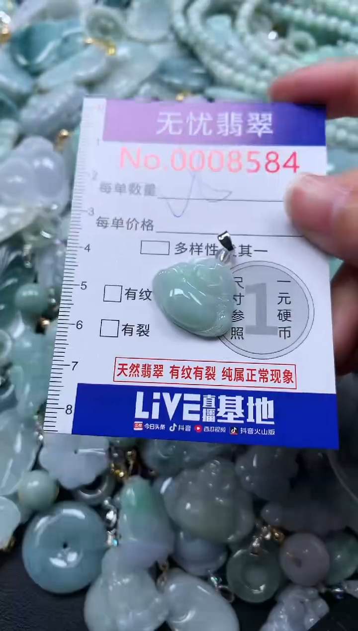 颈饰未镶嵌翡翠8584