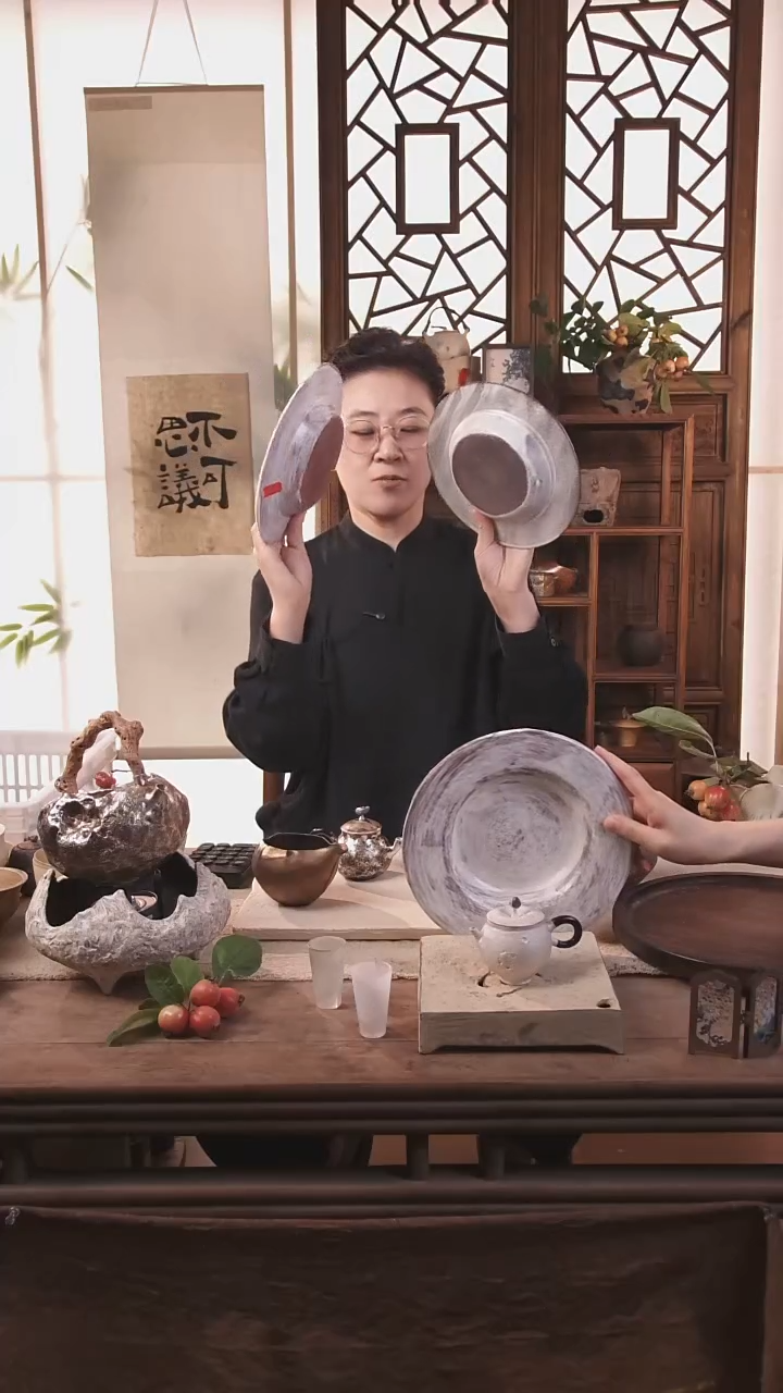 陶瓷【孤品】微瑕飘纱沙拉盘GP000001