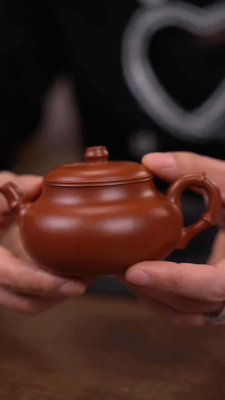 【闪购商品】紫砂茶壶云松堂  萧簧 竹 朱泥