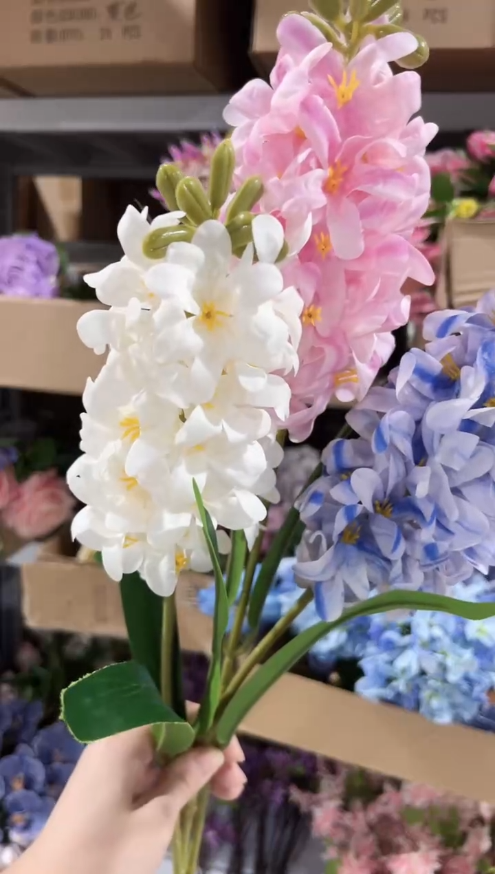 3枝混色手感保湿风信子