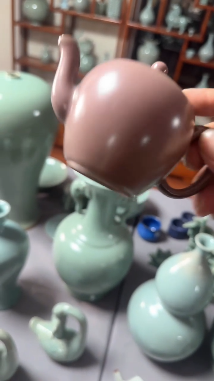 【闪购商品】壶钢之舞钧瓷茶壶