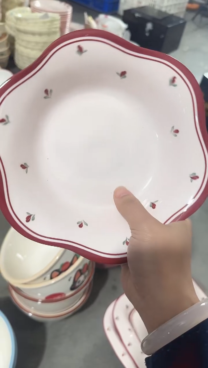 【8寸★2个】黑点针眼属正常陶瓷都有介意慎拍微瑕破损包赔