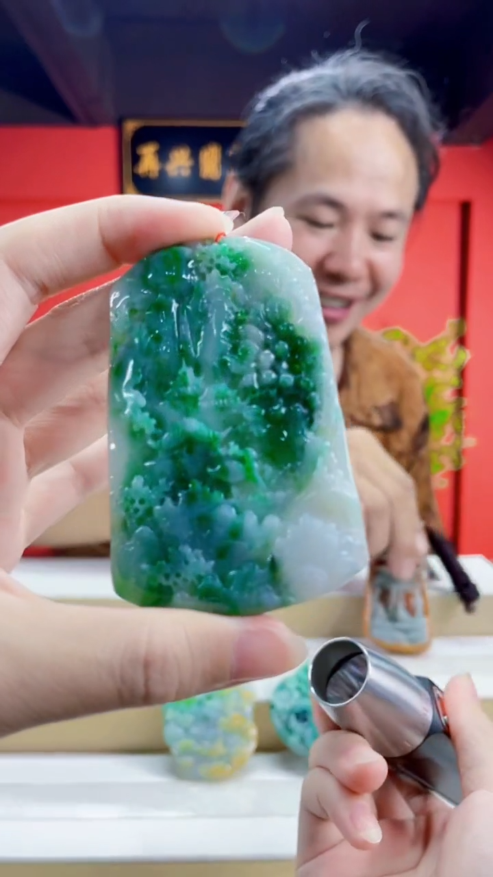 定制翡翠未镶嵌毛货翡翠LL118