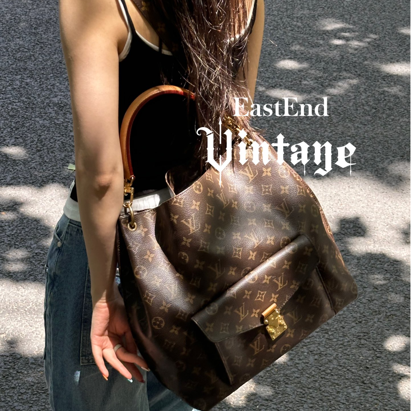 95新 LouisVuitton/路易威登 東区-泫雅hobo单肩包/57573