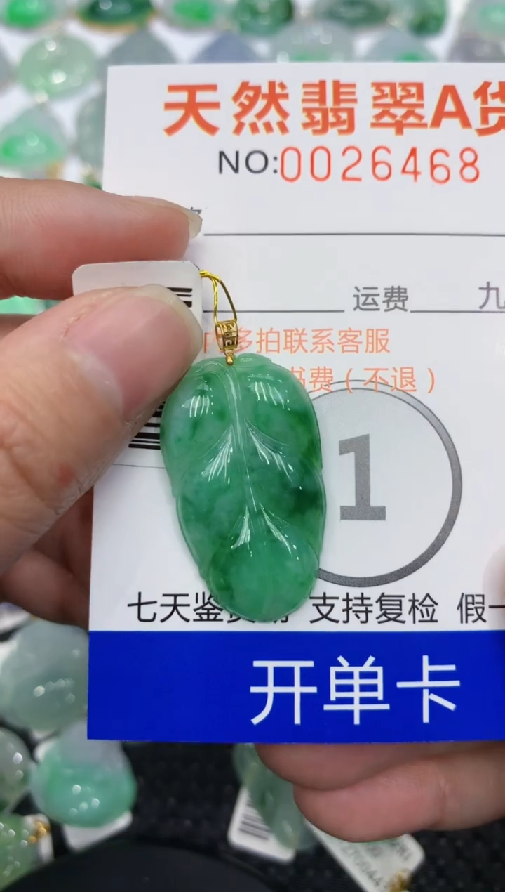 【闪购商品】翡翠颈饰18K金镶嵌1111111111