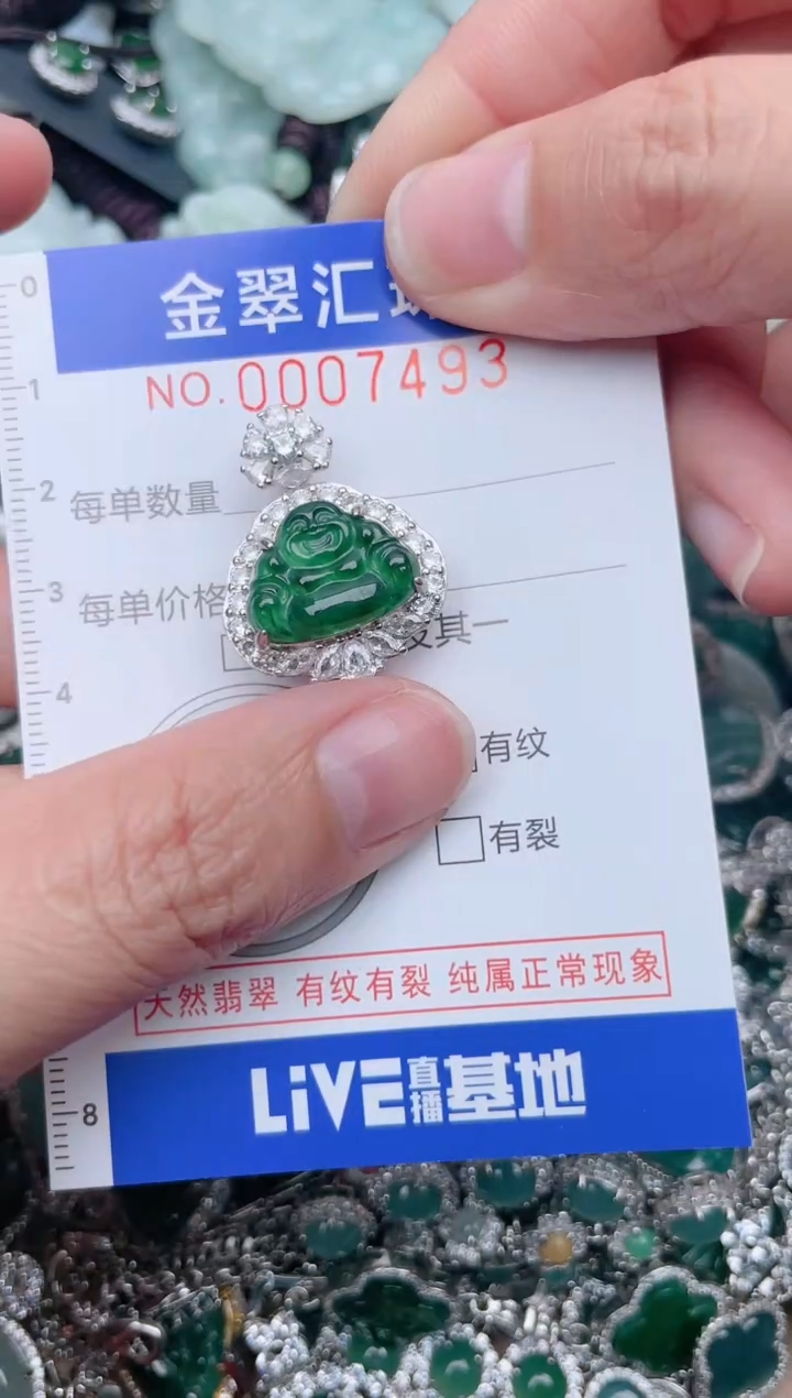 【闪购商品】翡翠颈饰未镶嵌7493........