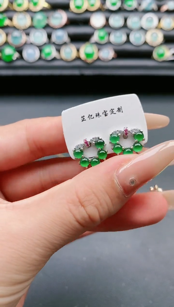 【闪购商品】翡翠戒指银S925镶嵌11111