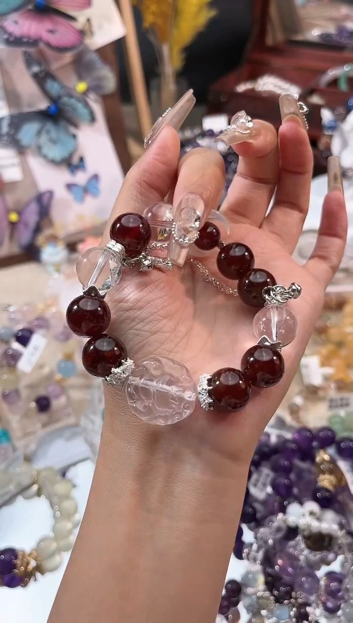 【闪购商品】水晶手链未镶嵌多样性发货颜色微差发其一
