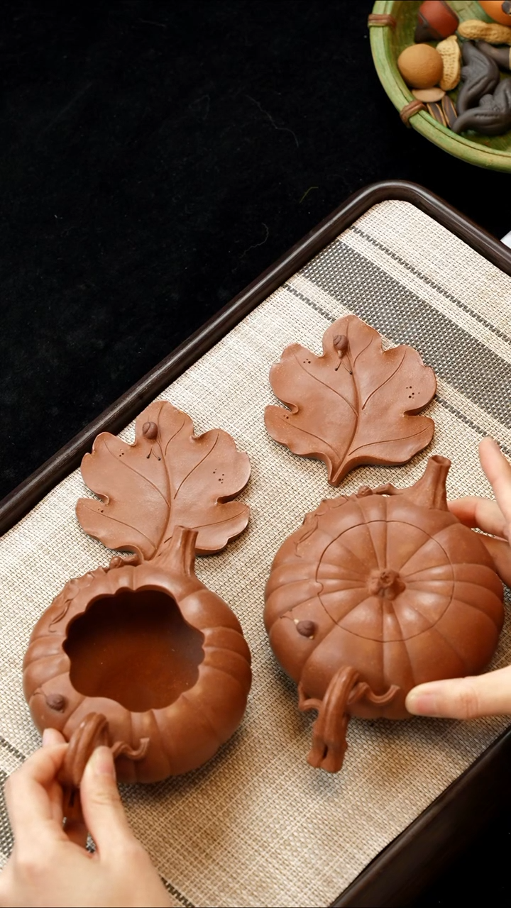 【闪购商品】紫砂茶壶【k054】秋雨套组