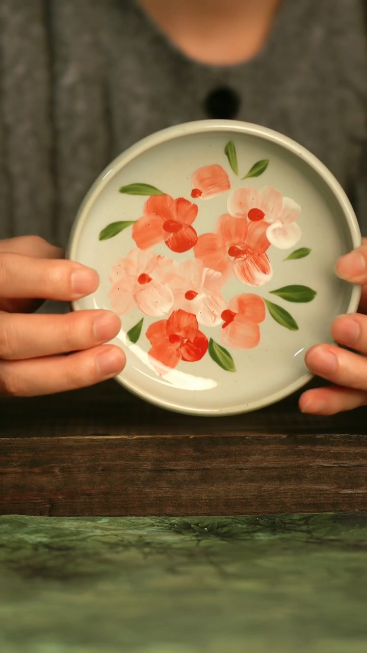 釉下彩手工手绘瓷器青诗集手工手绘瓷器