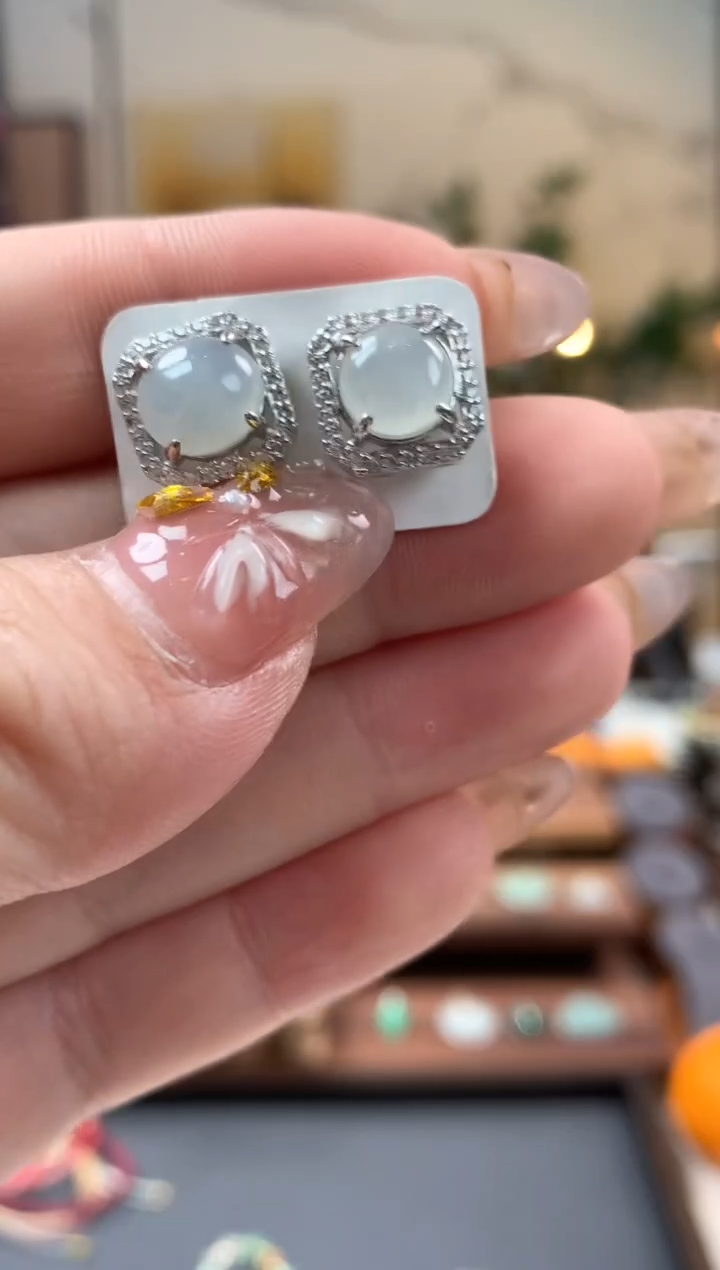 【闪购商品】翡翠耳饰未镶嵌耳饰