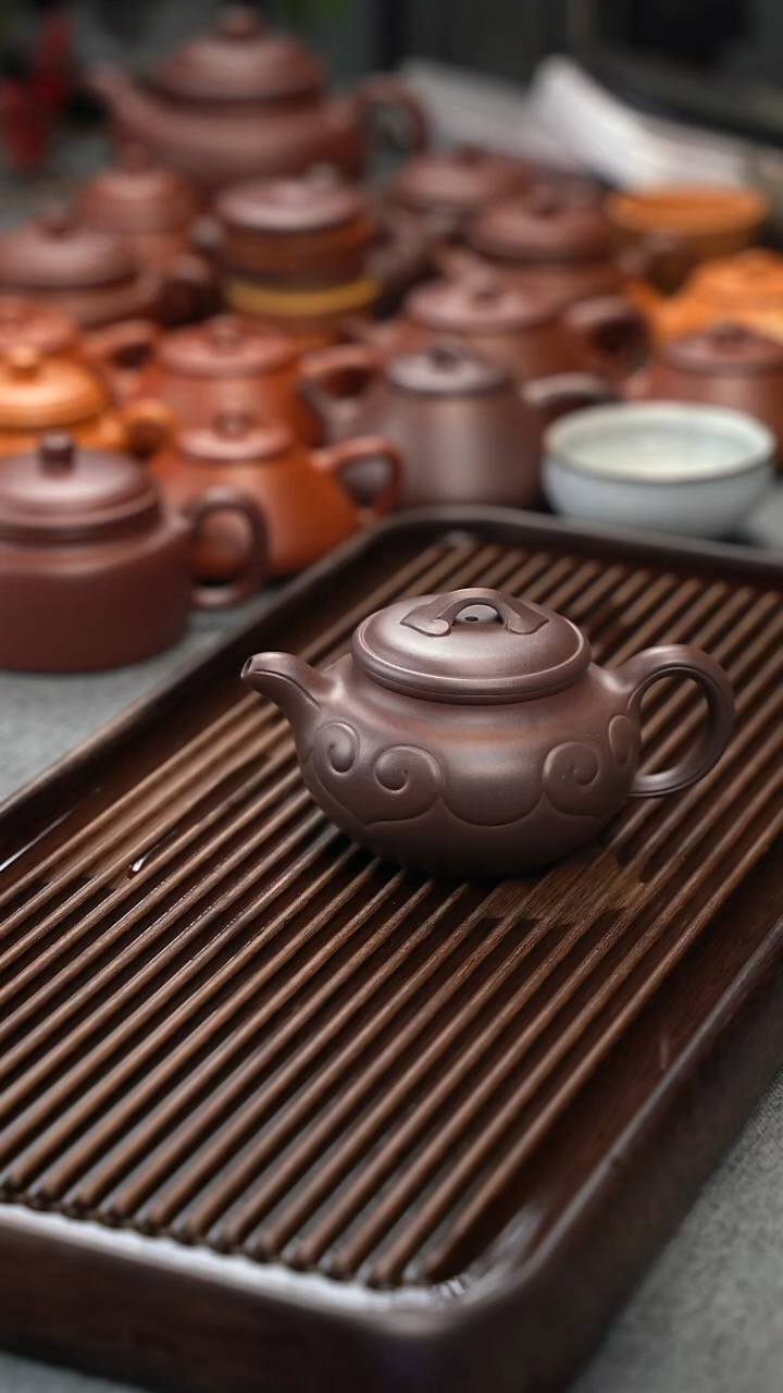 茶壶紫砂特练紫泥仿古如意