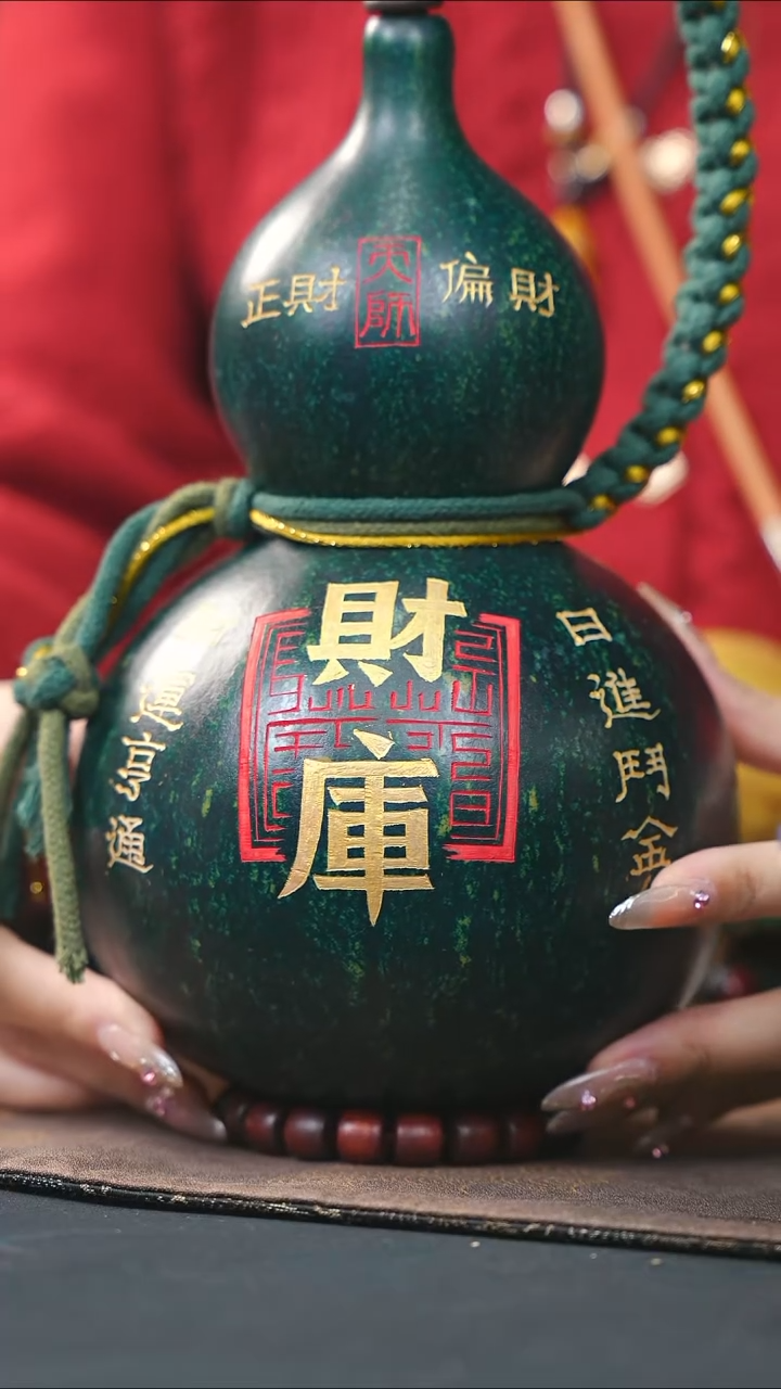 【闪购商品】WK245大漆酒葫芦不包手串及旋转底座