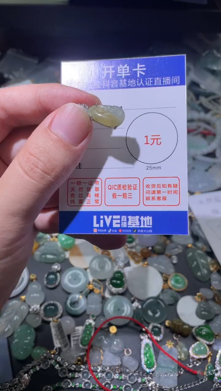 翡翠未镶嵌颈饰挂件