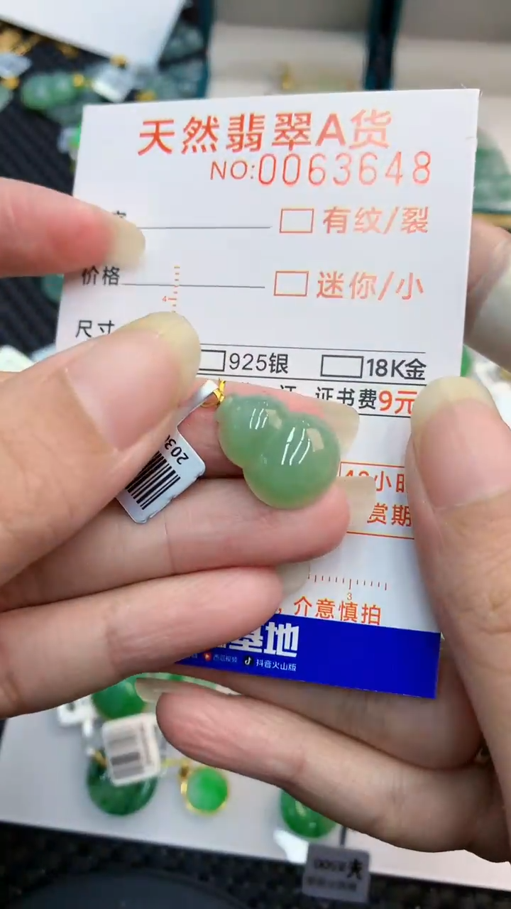 【闪购商品】翡翠颈饰18K金镶嵌            8