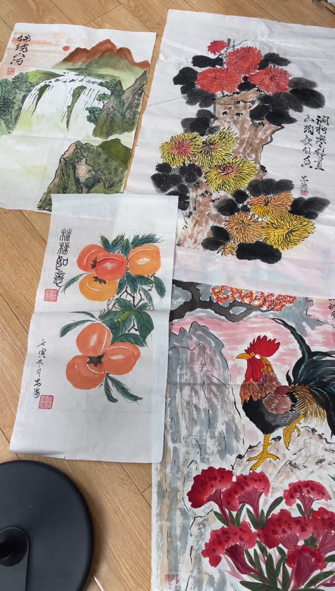 国画国画山水花鸟作品