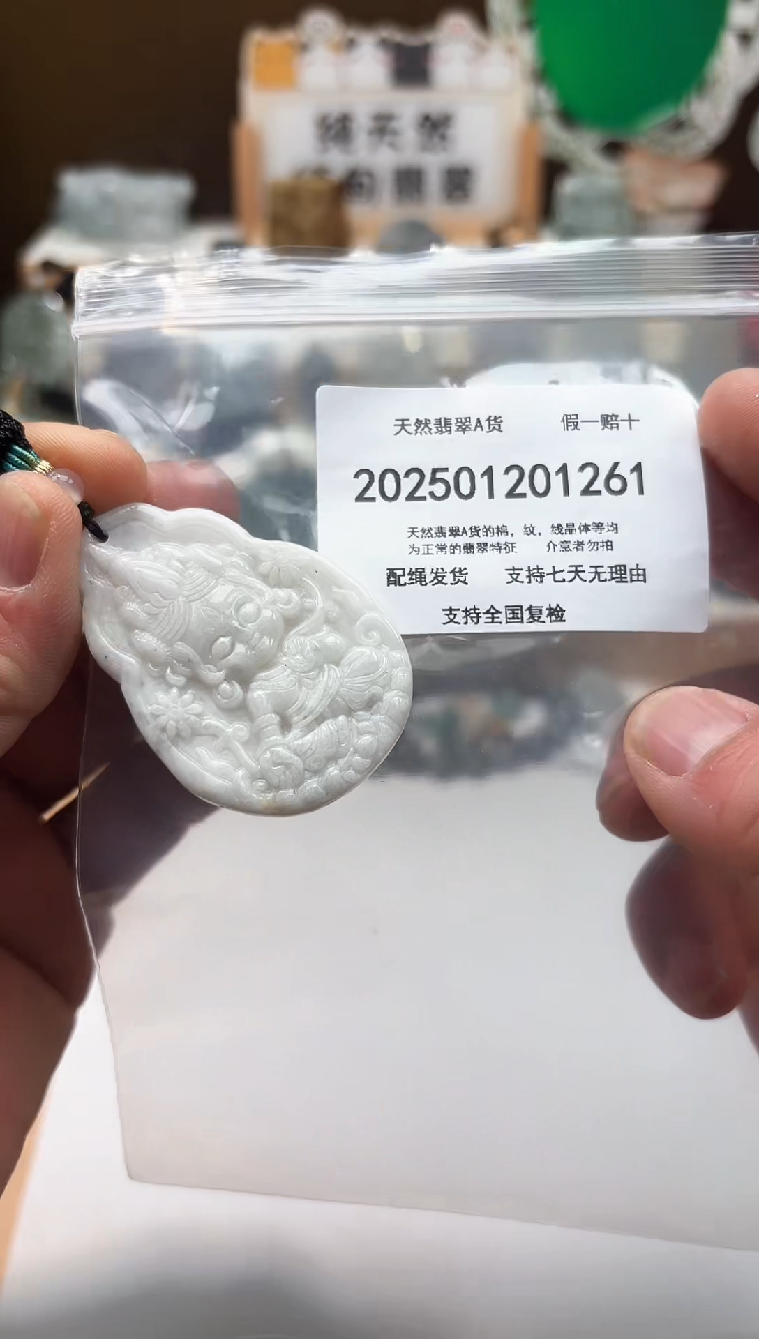 颈饰未镶嵌翡翠天然缅甸A货1223