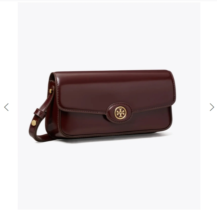 Tory Burch汤丽柏琦 预售酒红色横版豆腐包161938-616样包