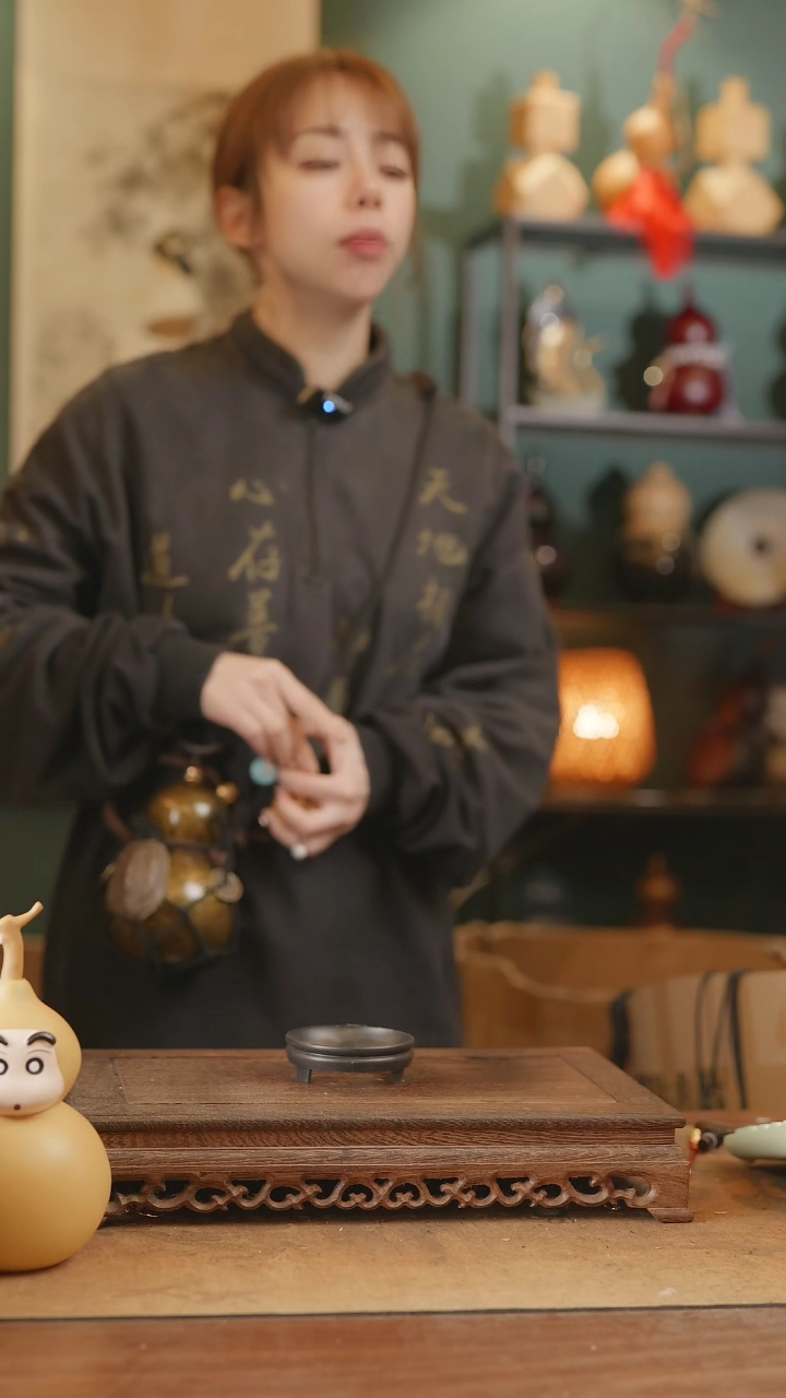 【闪购商品】145号精品天然大漆工艺防渗内胆酒葫芦~