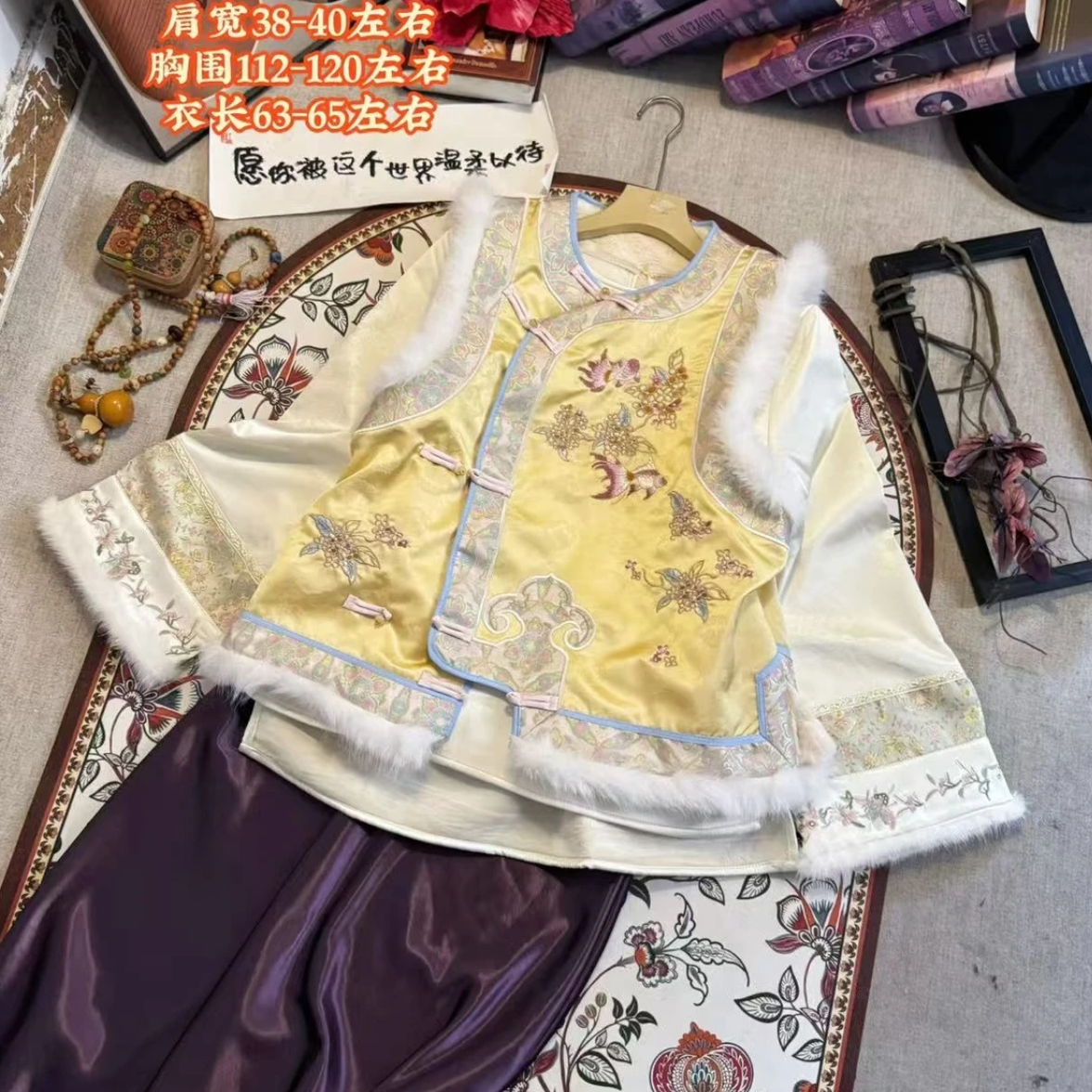 新中式复古马甲冬季加绒马甲