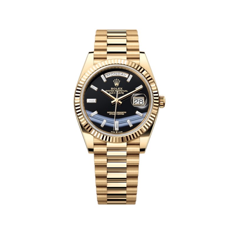 99新 Rolex/劳力士 【京】劳力士星期日历型228238黑玛瑙22年双吊牌