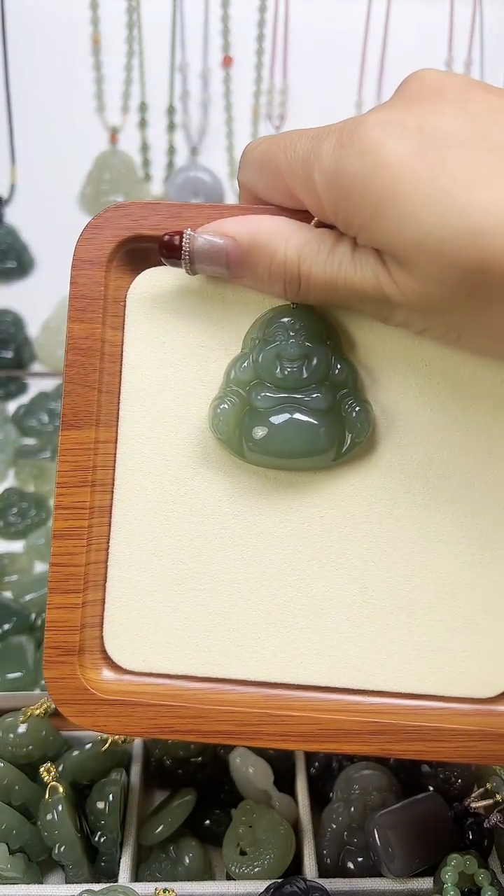 【闪购商品】和田玉颈饰未镶嵌佛公吊坠45