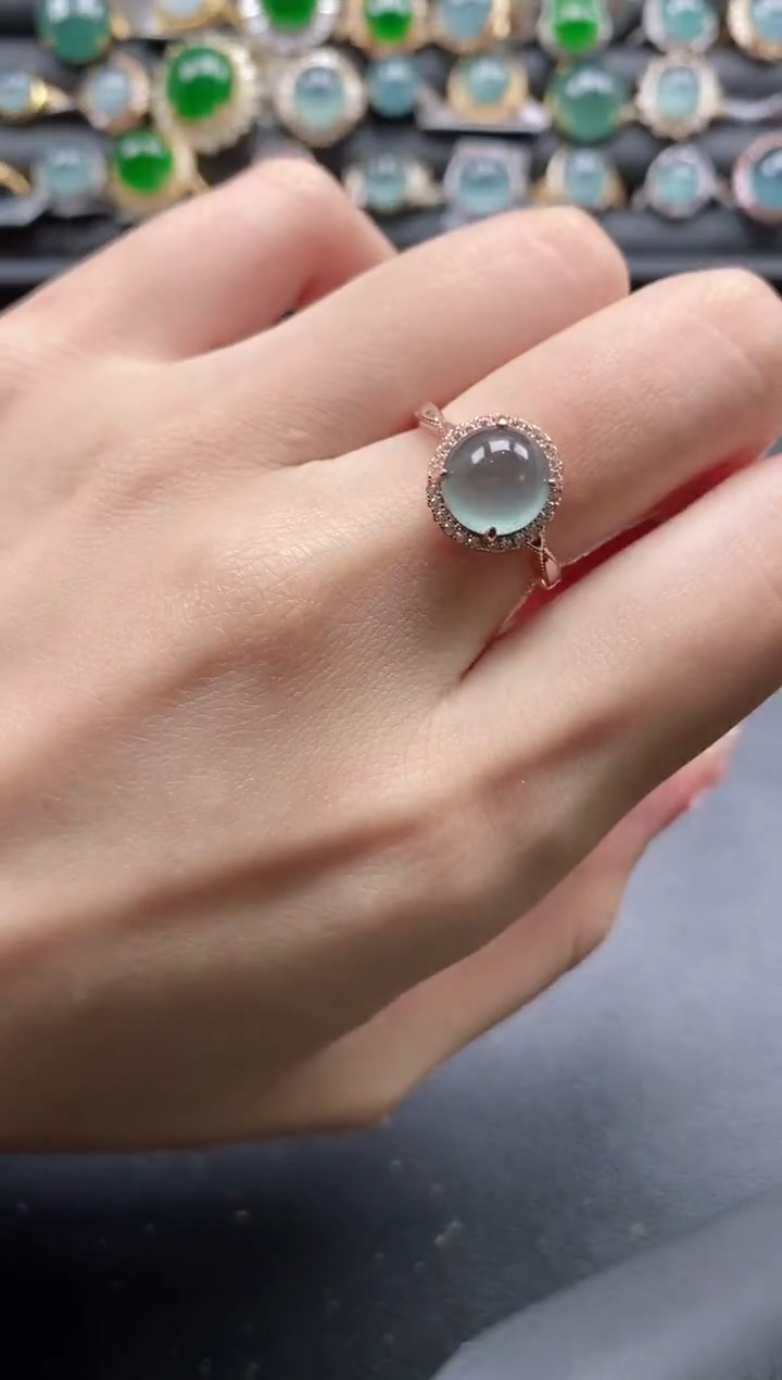 【闪购商品】翡翠戒指银S925镶嵌11111