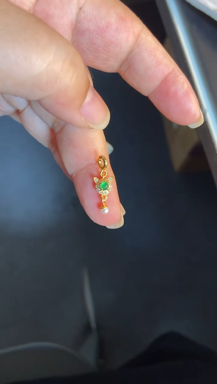 吊坠(不含链)银S925镶嵌翡翠1