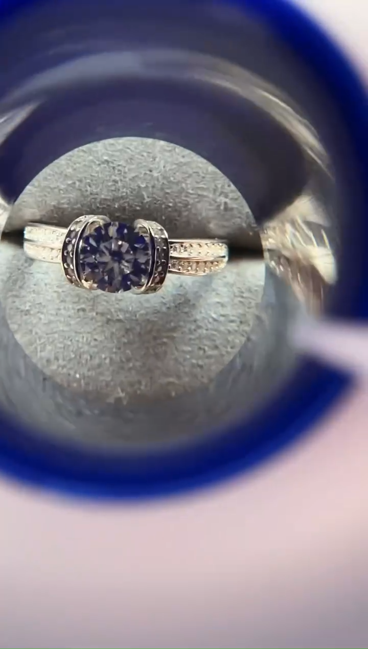 主播定制链接 经典款戒指1ct 定制圈口