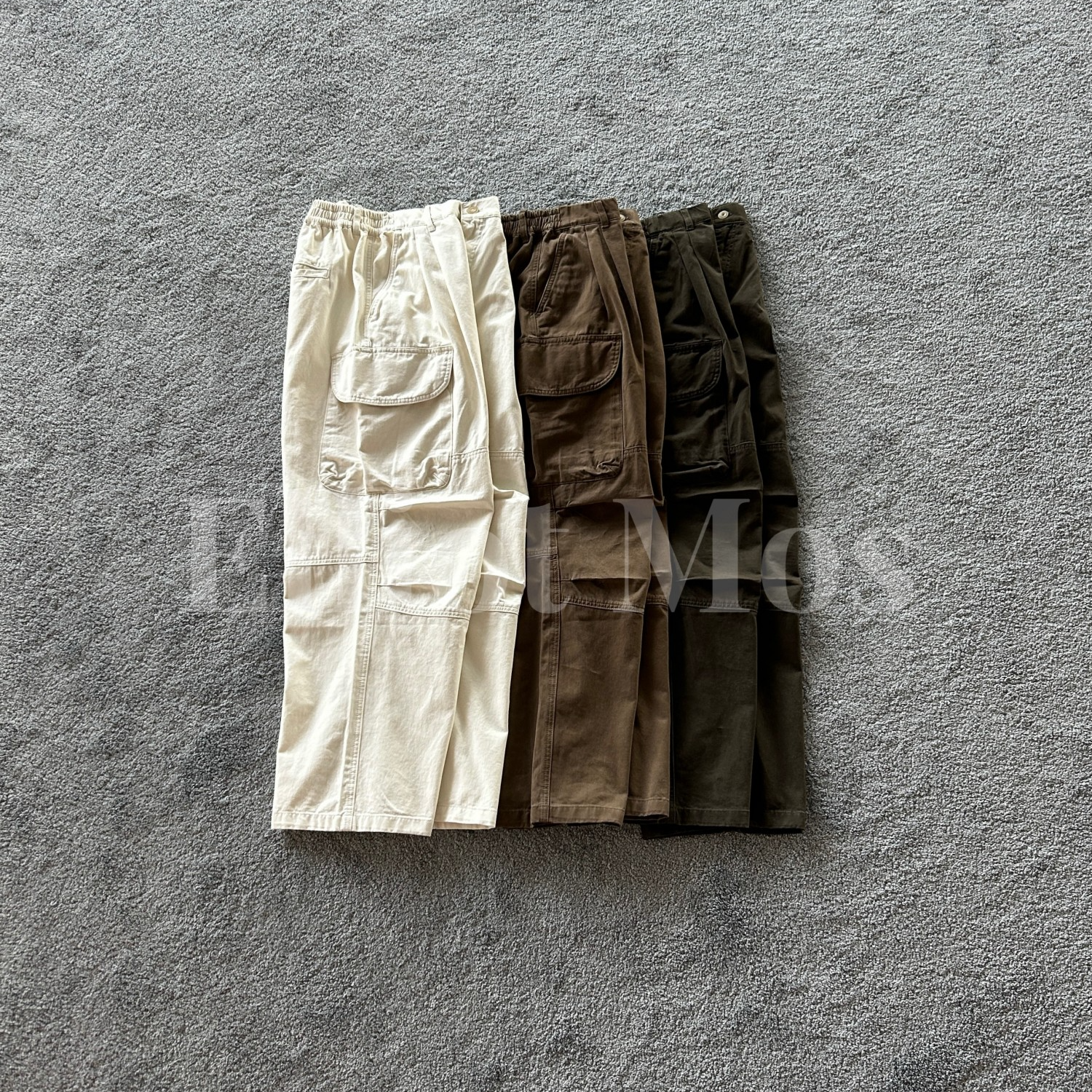 Elliot Mos 松弛阔野~Casual Pants 水洗Cargo工装休闲裤-1408