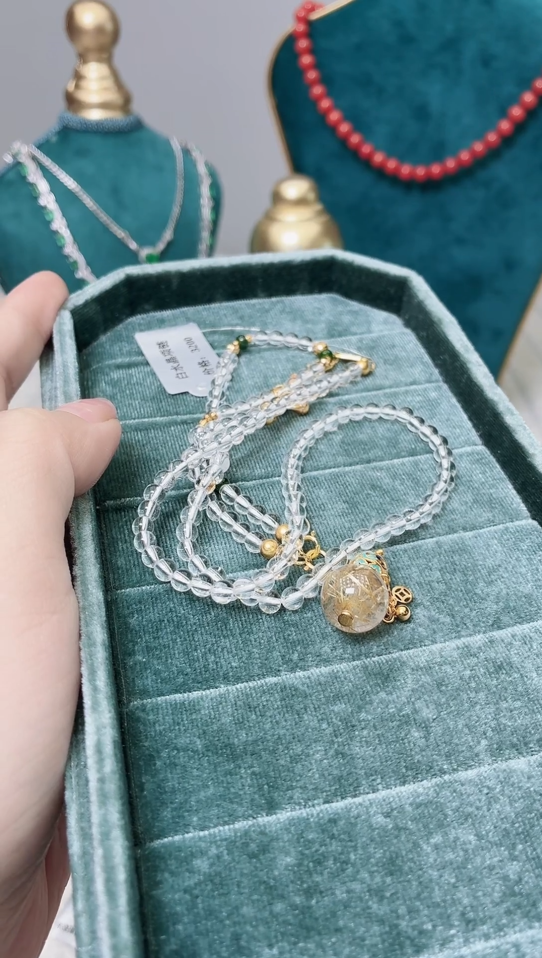 项链银S925镶嵌水晶367BJ1225产品一个（多样性）