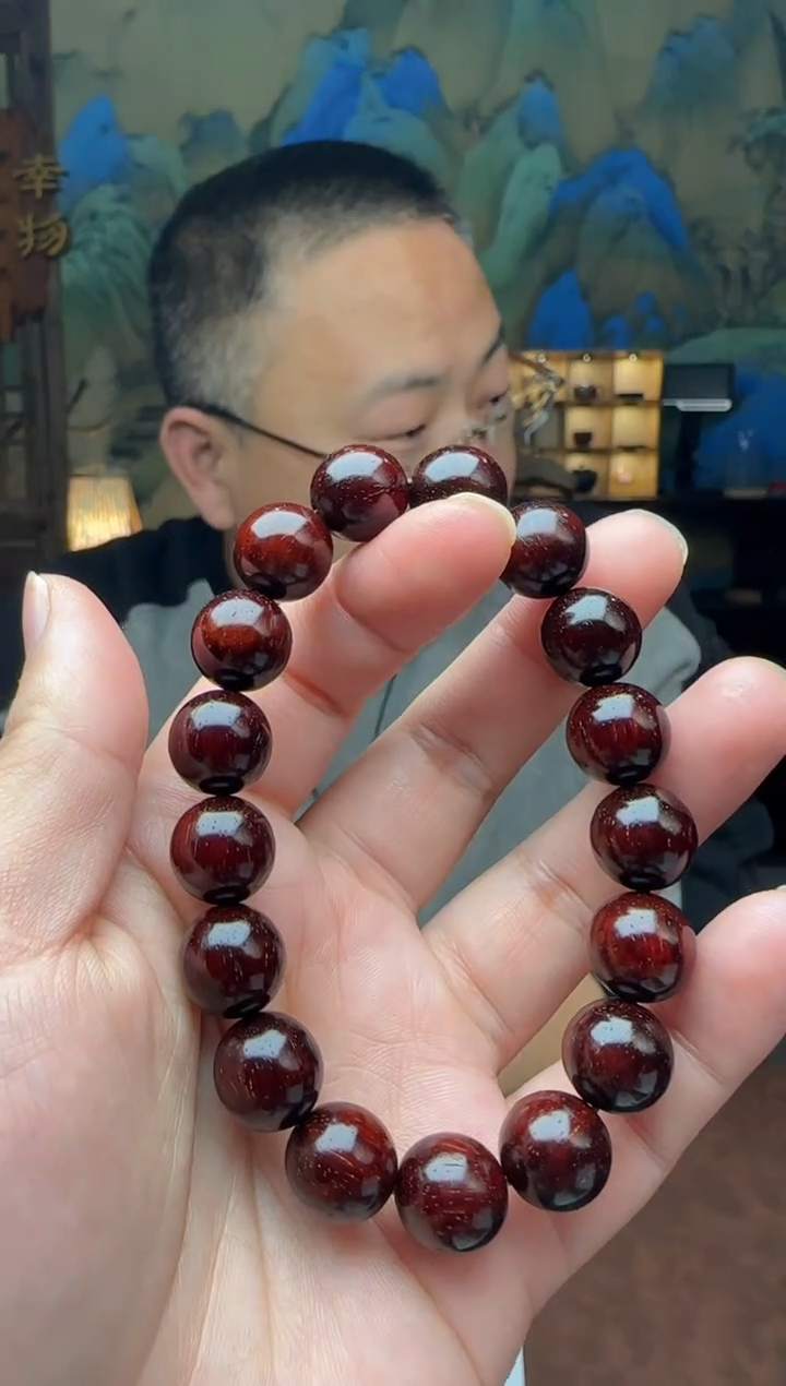 【闪购商品】小叶紫檀手串/手链  1.2*17颗原汁原味泥料