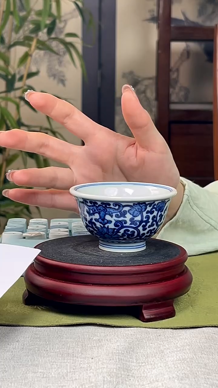 瓷片景德镇毛仔柴窑杯