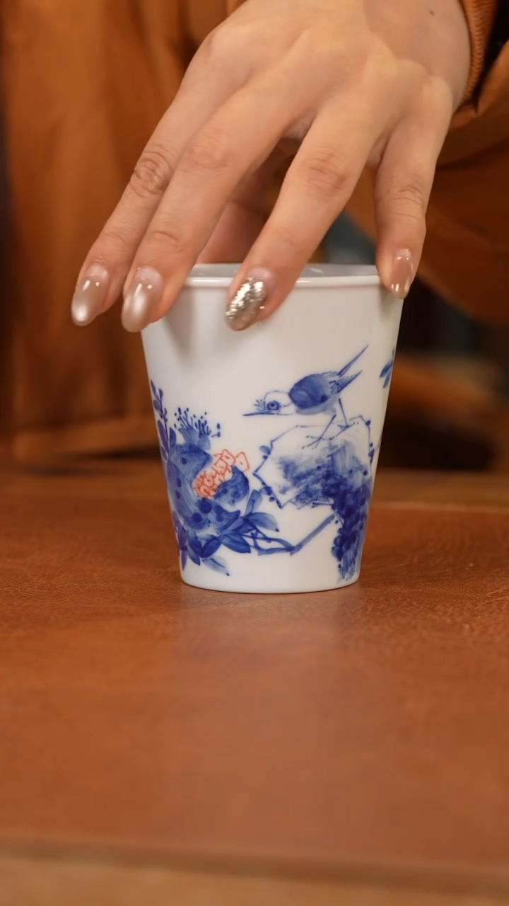 【闪购商品】杯融博花鸟可乐杯