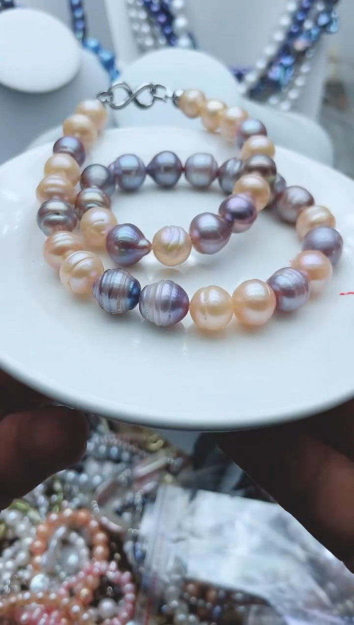 【闪购商品】淡水珍珠颈饰钛钢1