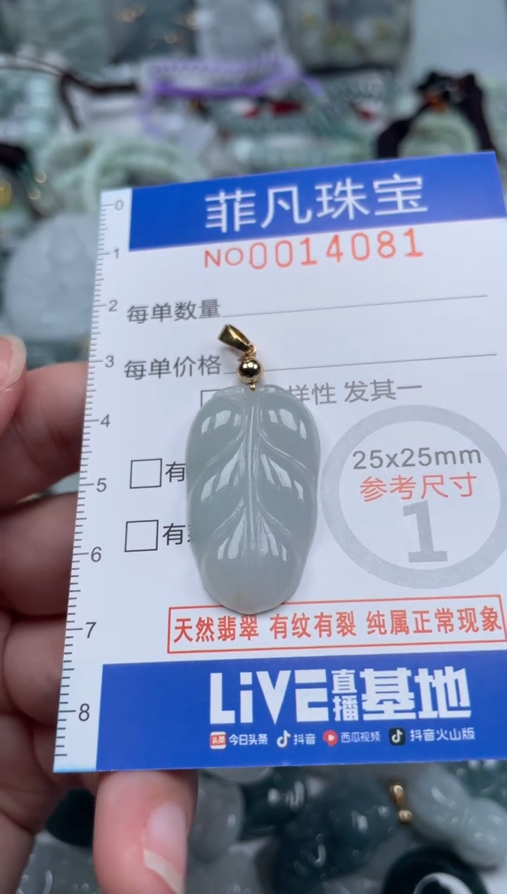 颈饰未镶嵌翡翠14081