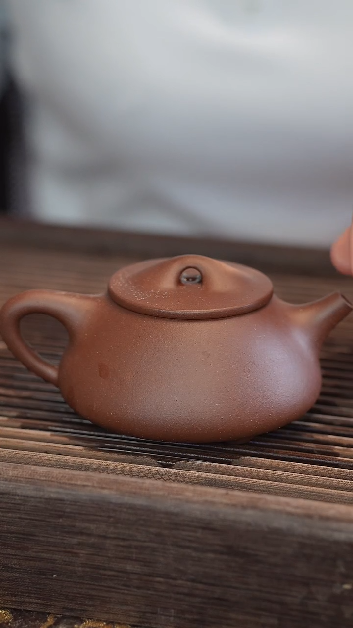茶壶紫砂景舟石瓢 半手工 210cc