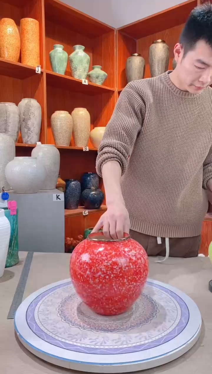 【闪购商品】瓶黄金雨 中号  陶瓷花瓶 无花